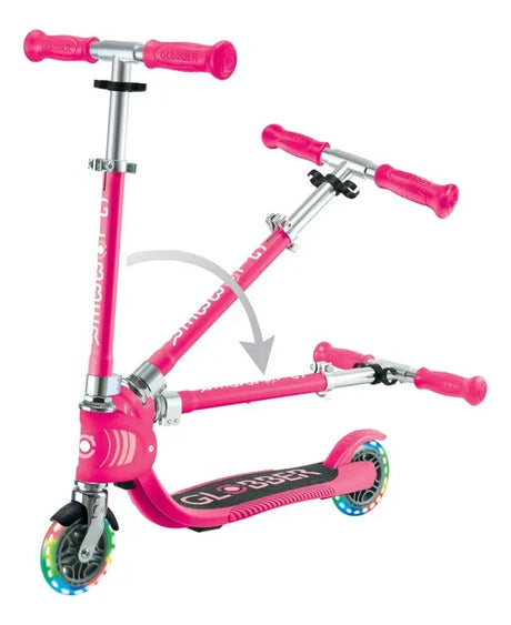Globber Monopatin Flow Foldable Junior Lights Fucsia 870-102
