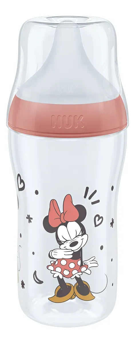 Nuk Mamadera Perfect Match 260 ml Cont de Temp MICKEY MOUSE Roja 10742041