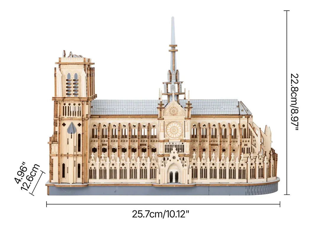 Robotime Rowood Puzzle 3d Catedral De París Tg511