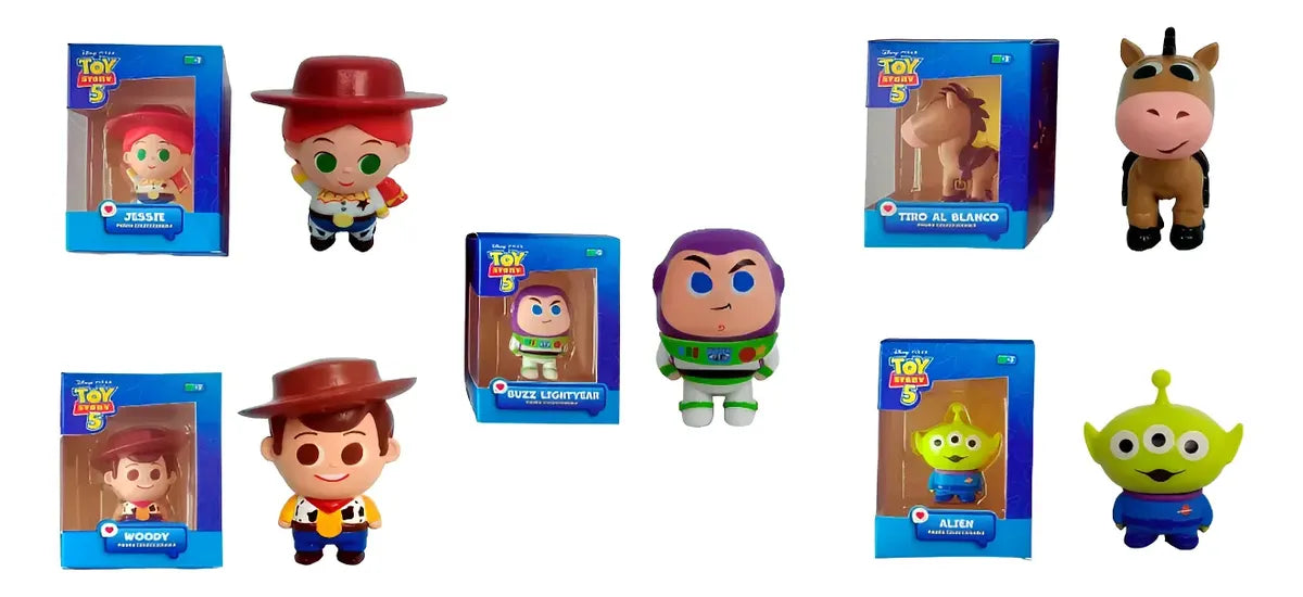 Combo 5 Personajes Toy Story Mini Figura 6cm 8520a