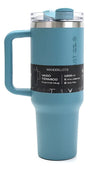 Wanderlust Vaso Termico Con Bombilla 1200ml Verde 40124