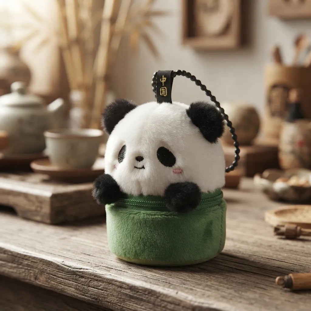 Osito Panda Llavero de Peluche 10cm Shine KL533