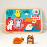 Janod Chunky Puzzle De Los Animales De Compañia J07122
