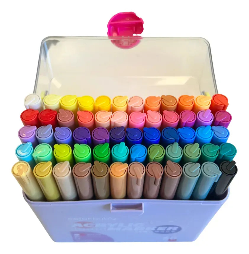 Marcadores Acrílicos con Estuche X60 Colores SL7110