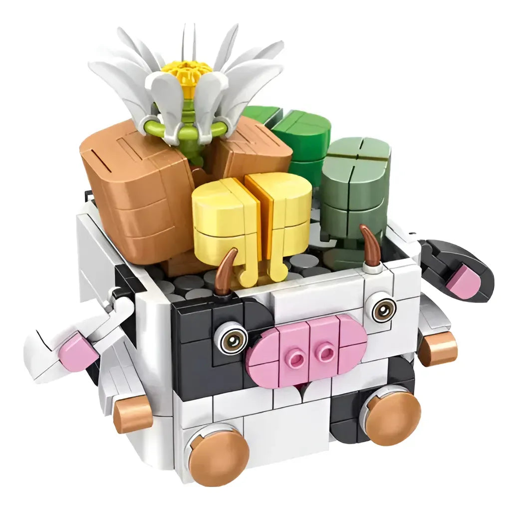 Panlos Brick Bloques Mix Bouquet Macetas De Animales 2152718