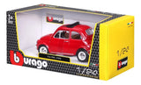 Bburago 1:24 Fiat 500 L 1968 Rojo 18-22099