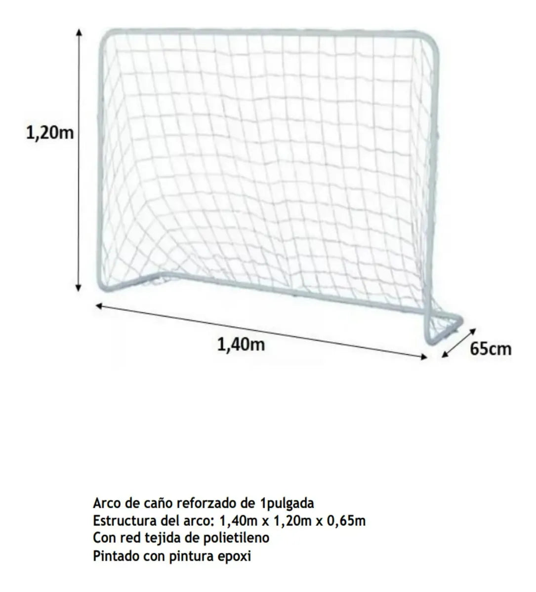 Arco De Futbol Grande 120x140x65 8001 Juguetes Tradicionales