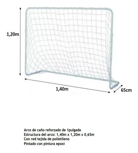 Arco De Futbol Grande 120x140x65 8001 Juguetes Tradicionales