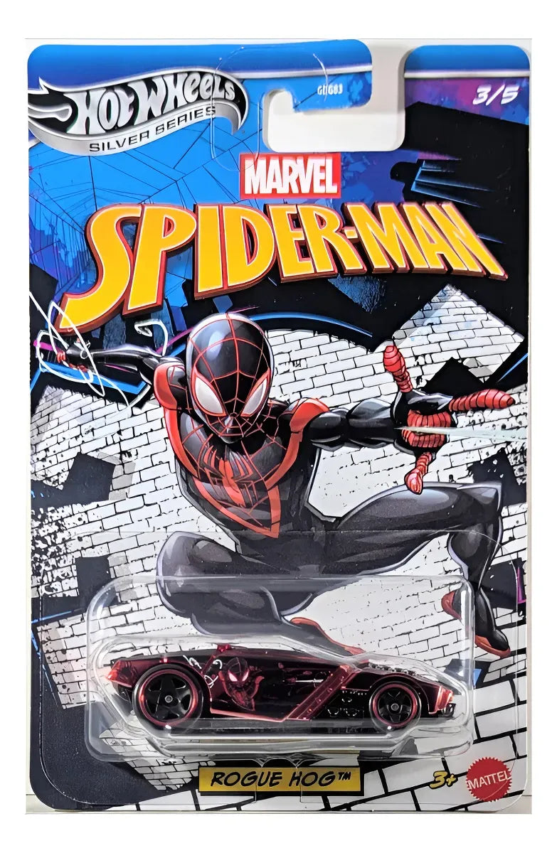 Hot Wheels Spiderman Silver Series 1:64 Surtido Gdg83