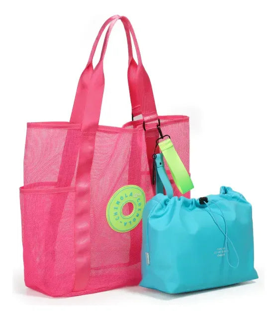 Chimola Bolso De Playa Fiorella Pink BP134