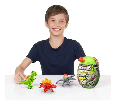 Smashers Mini Egg Jurassic Light Up Dino +6 Sorpresas 7855