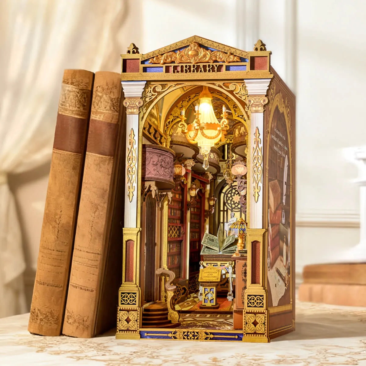 Robotime Puzzle 3d Rolife Library Of Wonders Tgb16