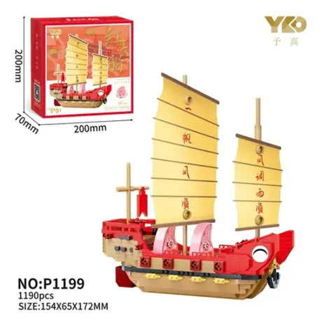 Bloques De Construcción 3d Barco Yuhao 1190pzs 2997543 Shine