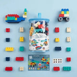 Bloques Infantiles 80 pcs En Bolsa Azul 3104401