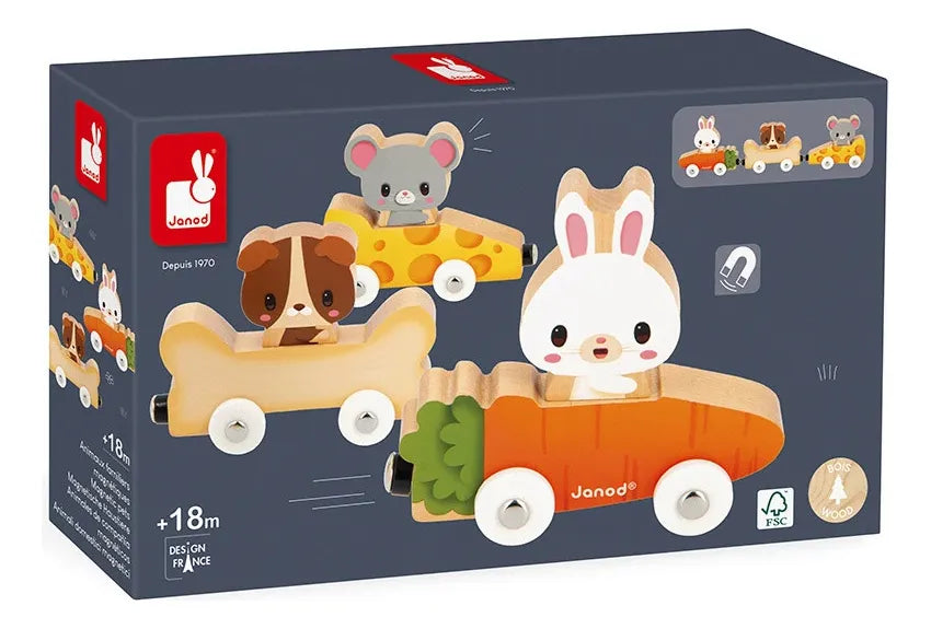 Janod Granja Animales Mascotas Magnéticas J03315