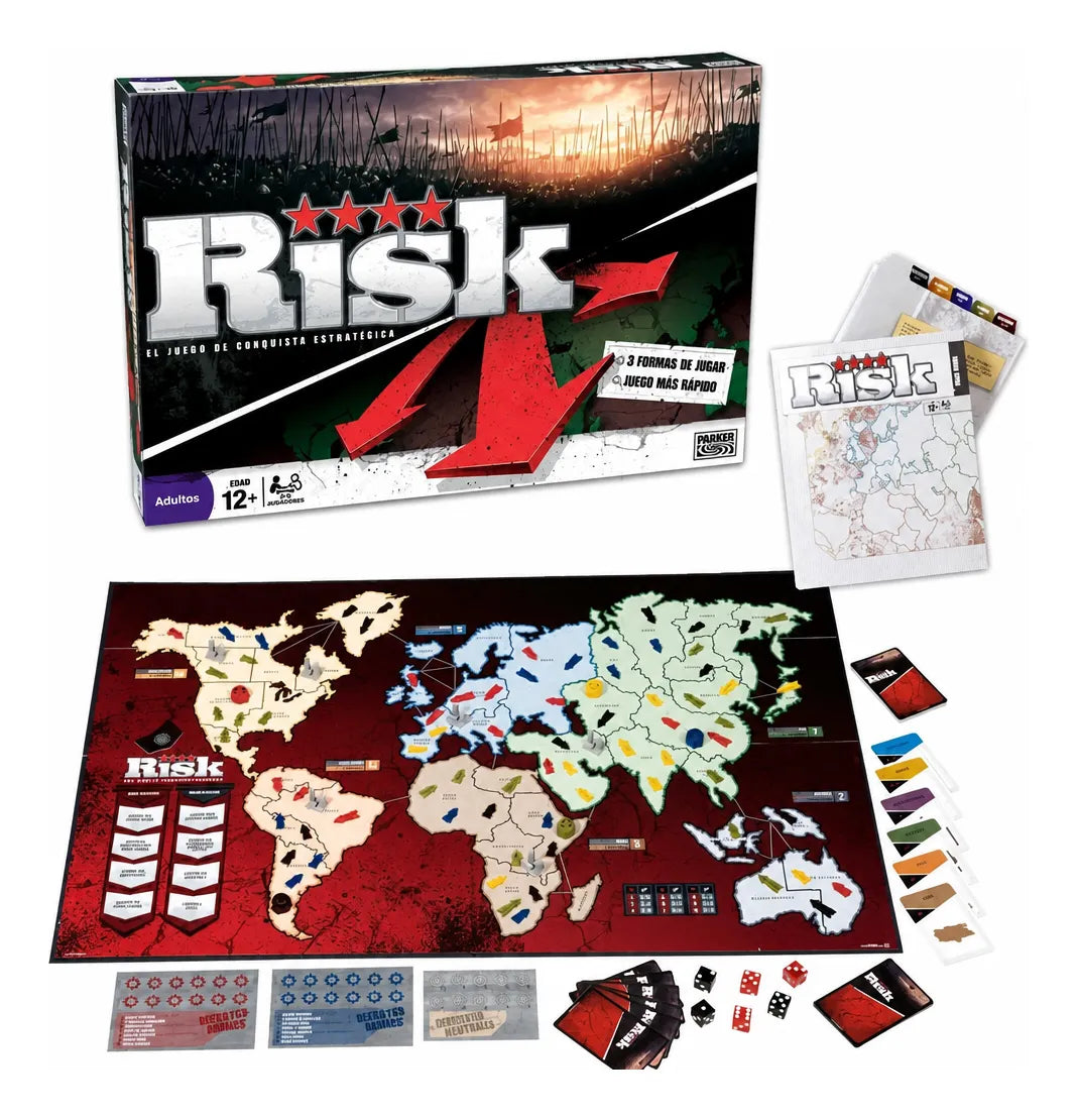 Juego De Mesa Risk Conquista Del Mundo B7404l460