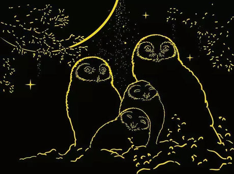 Ravensburger Puzzle Glow 500p Owls In The Moonlight 12000479