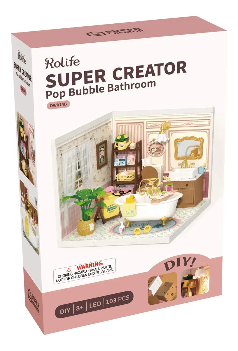 Robotime Puzzle 3d Pop Bubble Bathroom Rolife Dw014b