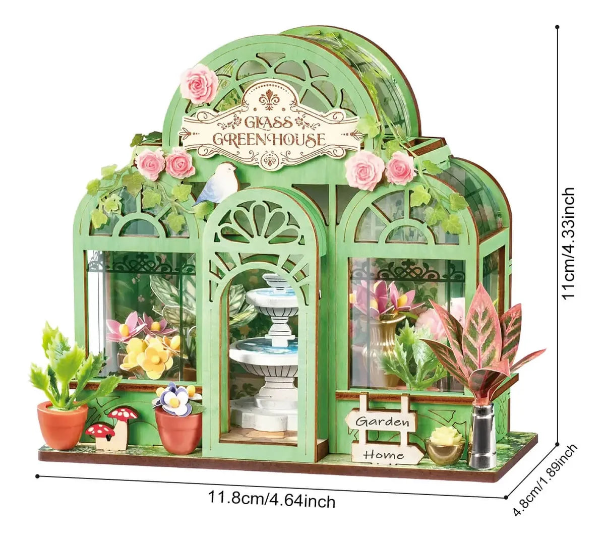 Robotime Puzzle 3d Green Fountain Garden Rolife Ds049