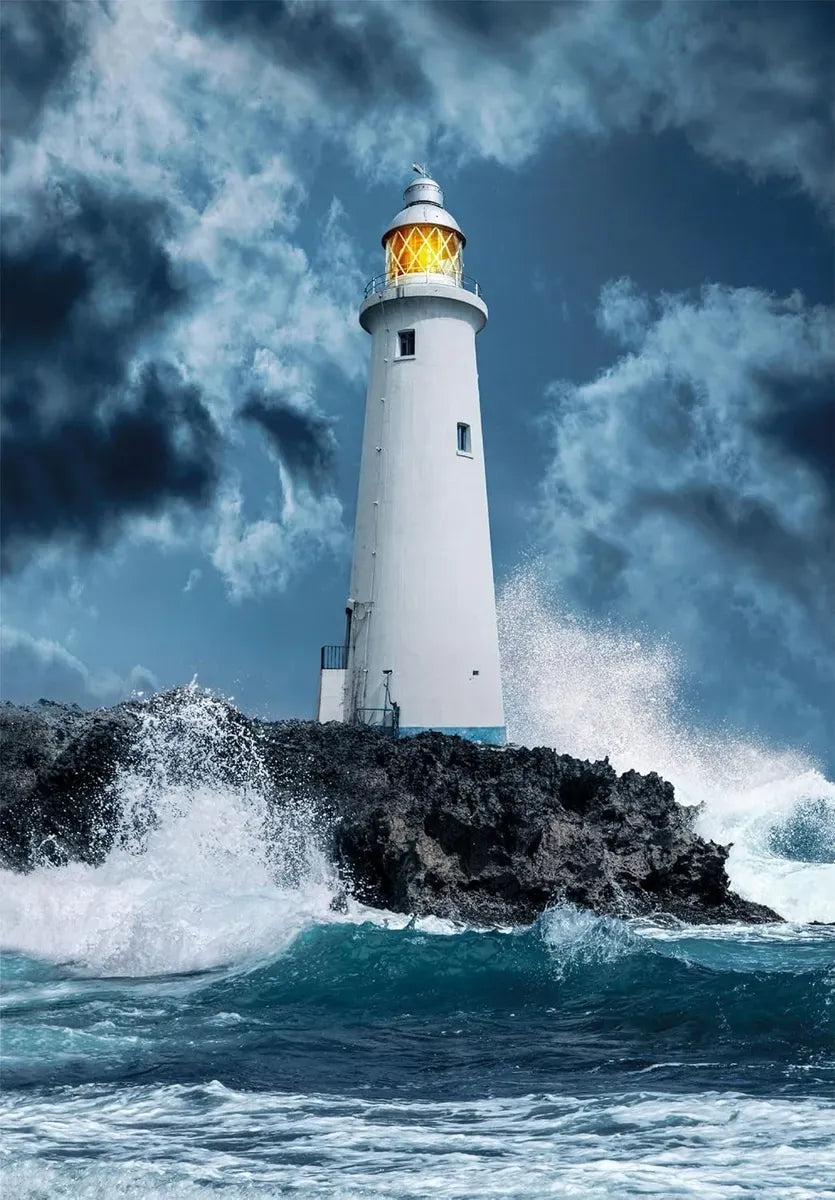 Clementoni Puzzle 1000pzs Faro en la tormenta 39828