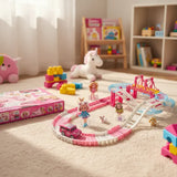 Pista con Coche Rosa para Niñas 68pzs 3067828