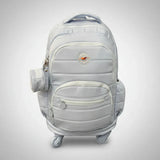 Mochila Carrito Escolar 18 Pulgadas Sl2501c Kinderland Celeste