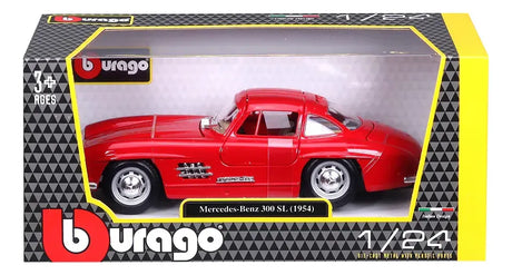 Bburago 1:24 Mercedes-Benz SL 300 1954 Rojo/Gris 18-22023