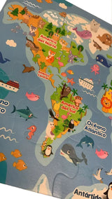 Foamy Planisferio Mundo Animal 813