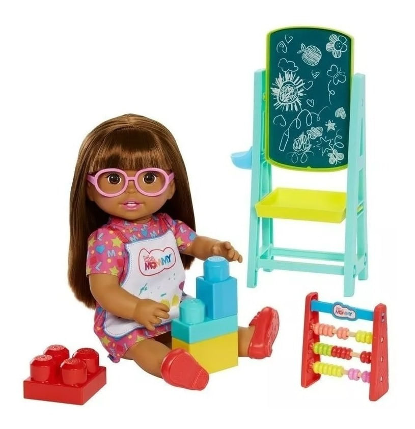 Muñeca Little Mommy Mi Primer Dia De Escuela Mattel Hbj58