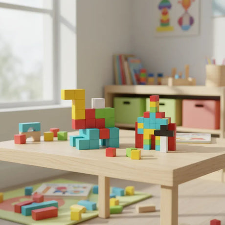 Bloques Cubos Stem Magnéticos Magnetic Blocks Shine 2886643