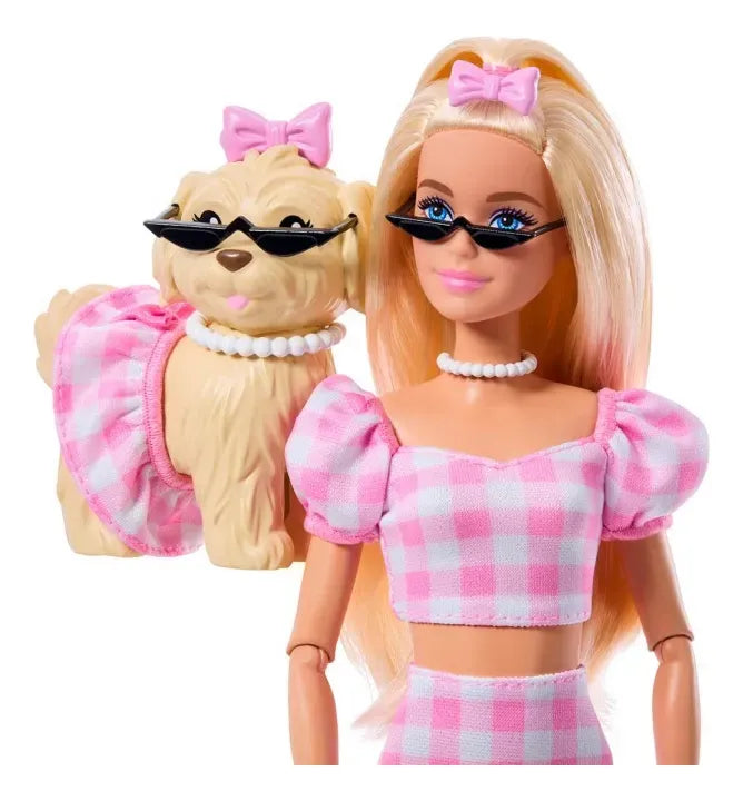 Barbie Muñeca Twinning Looks Con Perrito, Ropa Y Accesorios JFP36