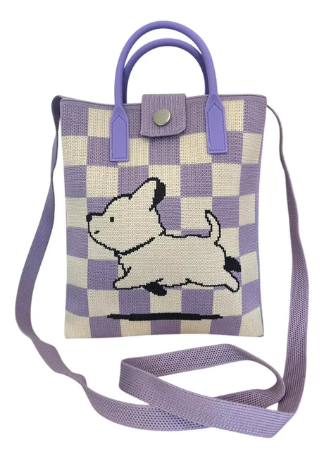 Bandolera Mini Tote Con Manijas Y Correa 18x22cm Sl2302 Shine
