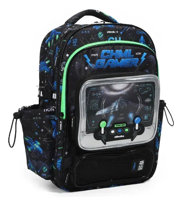 Chimola Mochila Espalda 17p Gamer Nave Black FS126