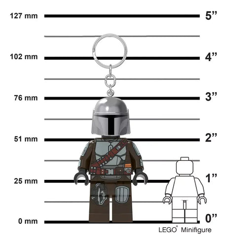 Lego Llavero Mandalorian Gris Star Wars Con Luz LGL-KE187H LE014