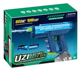 Pistola De Agua Uzi Con Luz Eléctrica Recargable AZUL KB1323