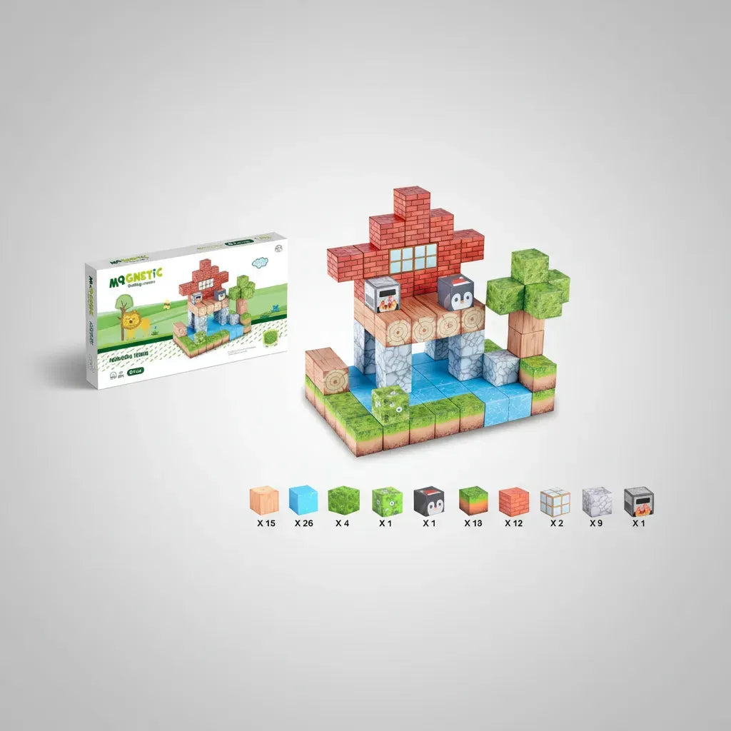 Bloques Magnéticos Cubos Steam Minecraft Shine 2960012