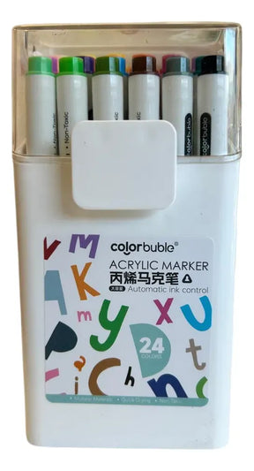 Marcadores Acrílicos con Estuche X24 Colores SL7102