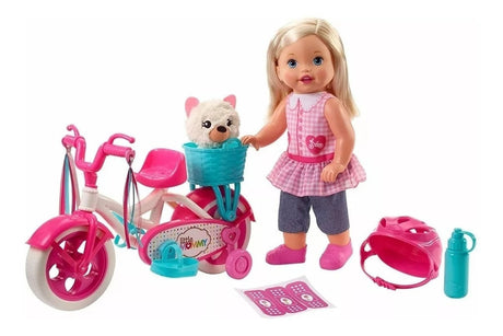Muñeca Little Mommy Mi Primer Paseo En Bici Mattel Fcn11