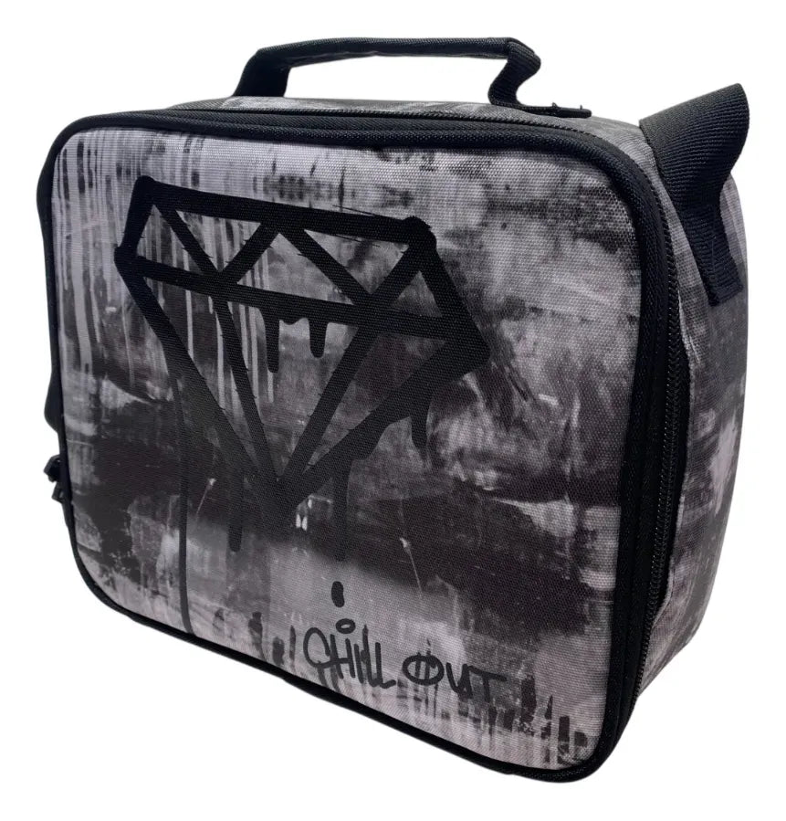 Combo Escolar Mochila 18p + Lunchera Chill Out Zykl002 Shine Negro