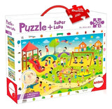 Rompecabezas Puzzle 50 Pzas Con Lupa 3035