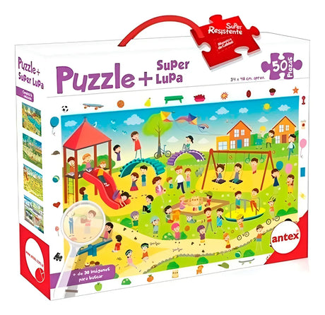 Rompecabezas Puzzle 50 Pzas Con Lupa 3035