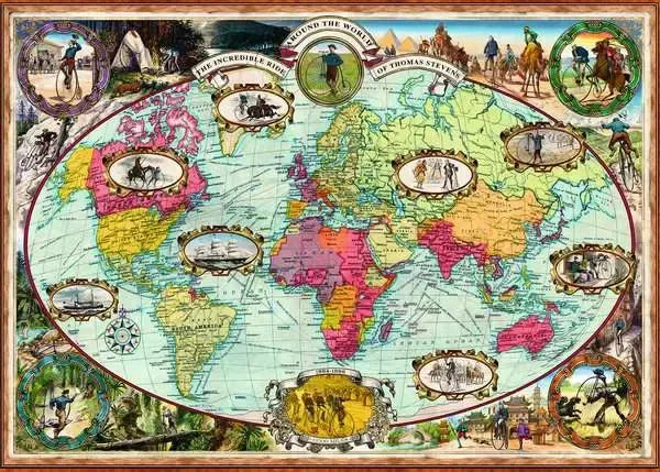 Ravensburger Puzzle 1000 Bicycle Ride Around World 12000569