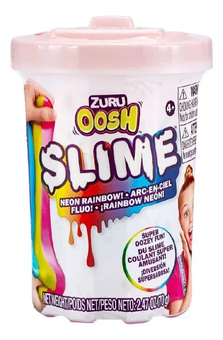 Zuru Oosh Slime Tub 70g Neon Rainbow 86104 7623