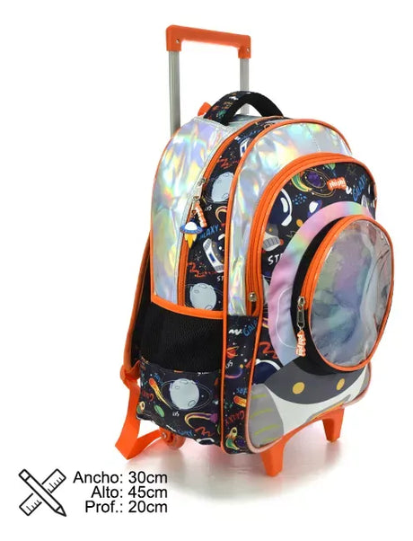 Phi Phi Mochila con carro de 18" Astronauta 125509