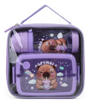 Chimola Lunch Box Set Capymola Bz144 Lila
