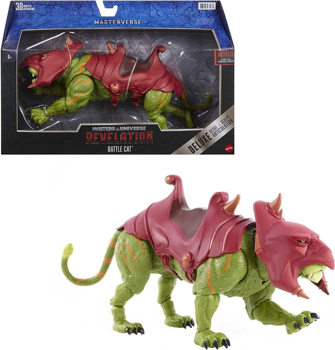 Motu Figura Battle Cat Masters Of The Universe Gyv18 Mattel