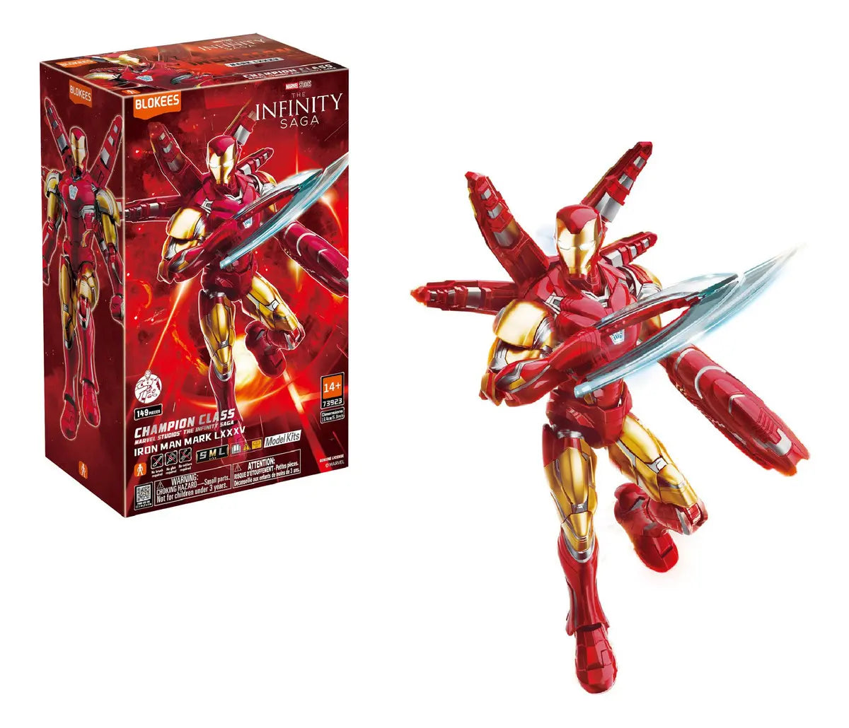 Blokees Marvel Iron Man Mark LXXXV Figura LED 13 cm 73923