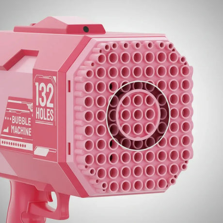 Pistola Burbujero Con Luces Automática Recargable Kb1280 Rosa