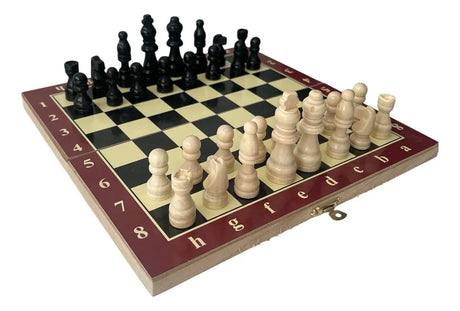 Juego de mesa 3 en 1 Mediano, ajedrez, damas y bacgammon ANCH29 801-0255