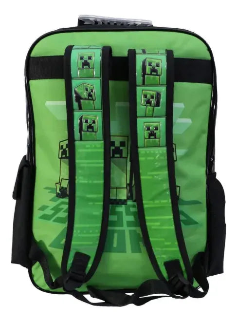Cresko Mochila Espalda Minecraft Up 18P MI119